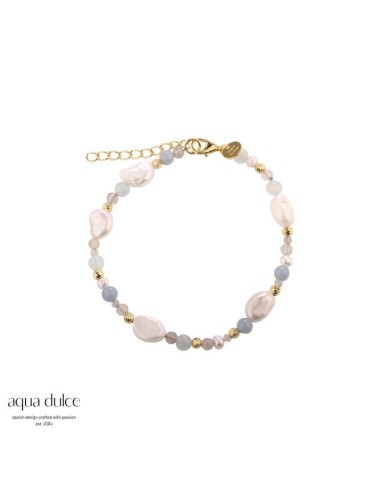 AQUA DULCE | Armbånd | SKY BLUE PEARL