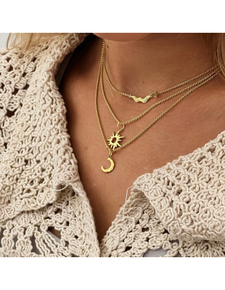 SISTIE | Universe - Halskæde med vedhæng Forgyldt