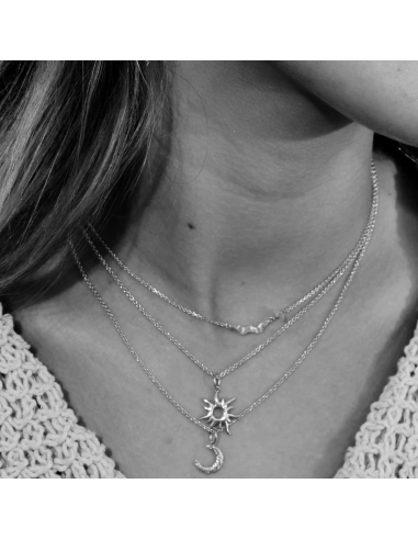 SISTIE | Halskæde med sol vedhæng i sølv