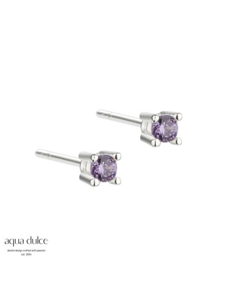 AQUA DULCE | MINI KAYA PURPLE EARSTUD | SILVER AQUA DULCE | MINI KAYA PURPLE EARSTUD | SILVER