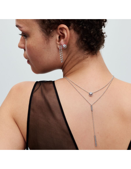 PANDORA | Funklende Rund Halo Collier-Halskæde med vedhæng PANDORA | Funklende Rund Halo Collier-Halskæde med vedhæng