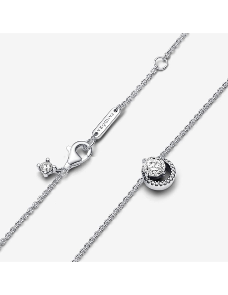 PANDORA | Funklende Rund Halo Collier-Halskæde med vedhæng PANDORA | Funklende Rund Halo Collier-Halskæde med vedhæng