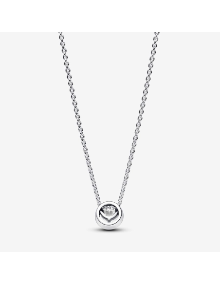 PANDORA | Funklende Rund Halo Collier-Halskæde med vedhæng PANDORA | Funklende Rund Halo Collier-Halskæde med vedhæng