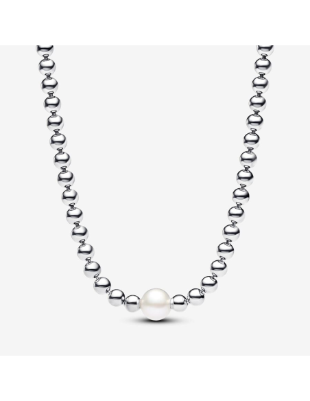 PANDORA | Behandlet Ferskvandskulturperle & -kugle Collier-Halskæde PANDORA | Behandlet Ferskvandskulturperle & -kugle Collier-Halskæde