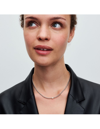 PANDORA | Behandlet Ferskvandskulturperle & -kugle Collier-Halskæde
