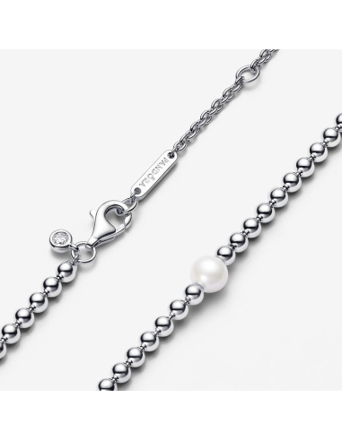 PANDORA | Behandlet Ferskvandskulturperle & -kugle Collier-Halskæde