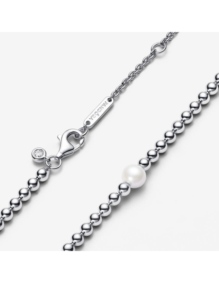 PANDORA | Behandlet Ferskvandskulturperle & -kugle Collier-Halskæde PANDORA | Behandlet Ferskvandskulturperle & -kugle Collier-Halskæde