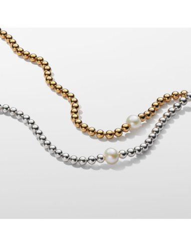 PANDORA | Behandlet Ferskvandskulturperle & -kugle Collier-Halskæde