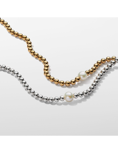 PANDORA | Behandlet Ferskvandskulturperle & -kugle Collier-Halskæde PANDORA | Behandlet Ferskvandskulturperle & -kugle Collier-Halskæde