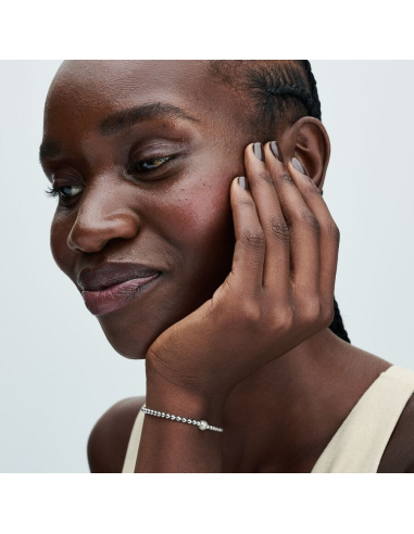 PANDORA | Behandlet Ferskvandskulturperle og Kugle Armbånd