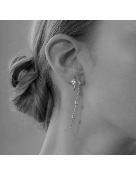 IZABEL CAMILLE | Angelina - Øreringe Hvid Sølv IZABEL CAMILLE | Angelina - Øreringe Hvid Sølv
