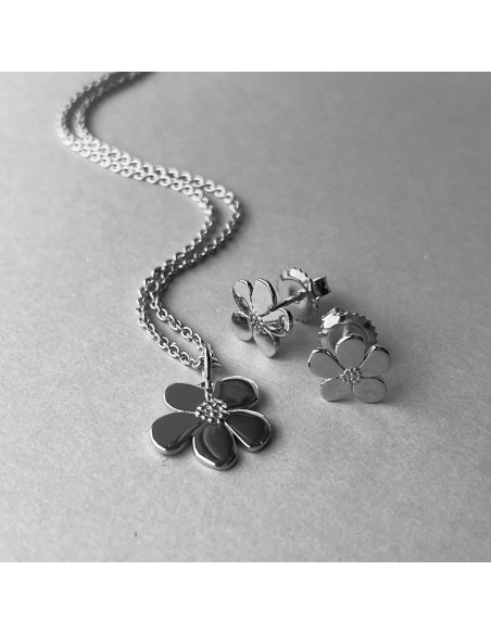 IZABEL CAMILLE | Pansy - Kæde med vedhæng Sølv