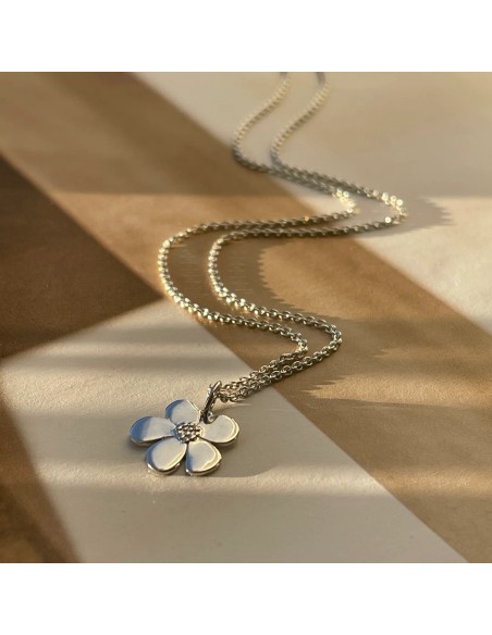 IZABEL CAMILLE | Pansy - Kæde med vedhæng Sølv