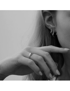 IZABEL CAMILLE | Nori - Kreoler Medium Sølv 2