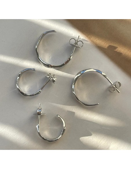 IZABEL CAMILLE | Nori - Kreoler Medium Sølv IZABEL CAMILLE | Nori - Kreoler Medium Sølv