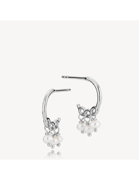 IZABEL CAMILLE | Majesty - Kreoler Hvid Sølv IZABEL CAMILLE | Majesty - Kreoler Hvid Sølv