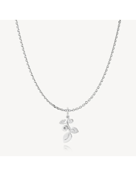 IZABEL CAMILLE | Amber - Kæde med vedhæng Sølv