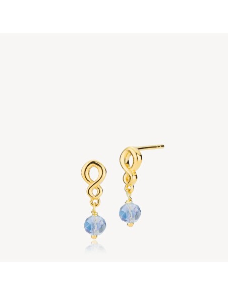 IZABEL CAMILLE | Majesty - Øreringe Aqua Forgyldt IZABEL CAMILLE | Majesty - Øreringe Aqua Forgyldt