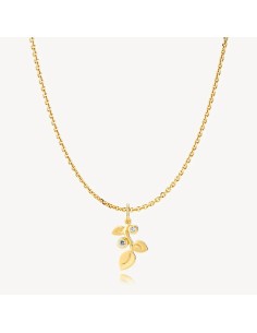 IZABEL CAMILLE | Amber - Kæde med vedhæng Forgyldt