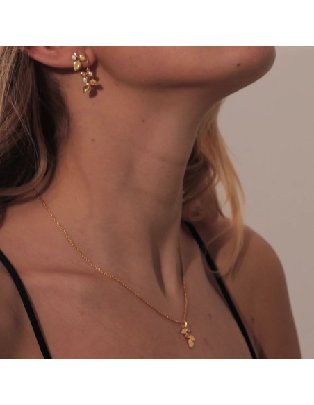 IZABEL CAMILLE | Amber - Kæde med vedhæng Forgyldt IZABEL CAMILLE | Amber - Kæde med vedhæng Forgyldt