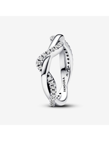 PANDORA | Funklende sammenflettet bølge Ring PANDORA | Funklende sammenflettet bølge Ring