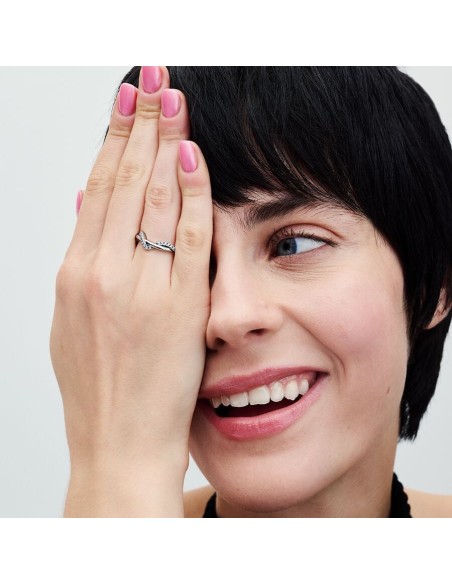 PANDORA | Funklende sammenflettet bølge Ring PANDORA | Funklende sammenflettet bølge Ring