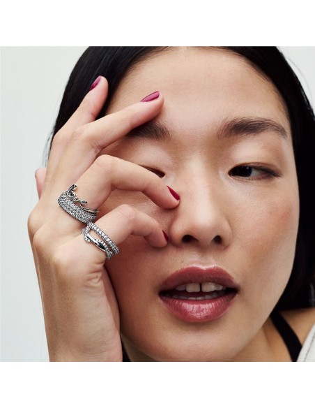 PANDORA | Funklende sammenflettet bølge Ring PANDORA | Funklende sammenflettet bølge Ring