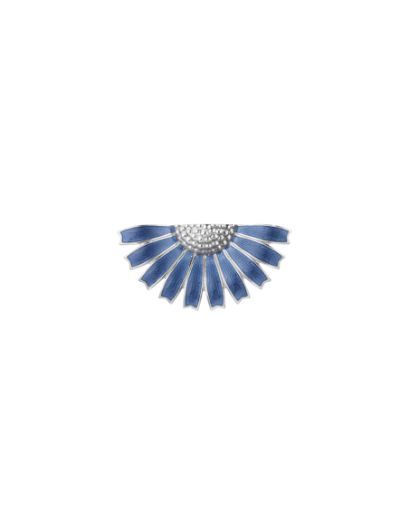 GEORG JENSEN | Daisy Halv Blomst, Blå broche GEORG JENSEN | Daisy Halv Blomst, Blå broche