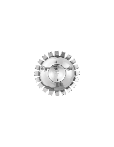 GEORG JENSEN | Daisy Broche i Blå Emalje – Ikonisk daisy smykke