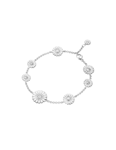 GEORG JENSEN | Daisy Armbånd, Hvid emalje GEORG JENSEN | Daisy Armbånd, Hvid emalje