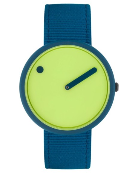 PICTO | 40 MM / PARADISE GREEN URSKIVE / DEEP BLUE GENBRUGSREM PICTO | 40 MM / PARADISE GREEN URSKIVE / DEEP BLUE GENBRUGSREM