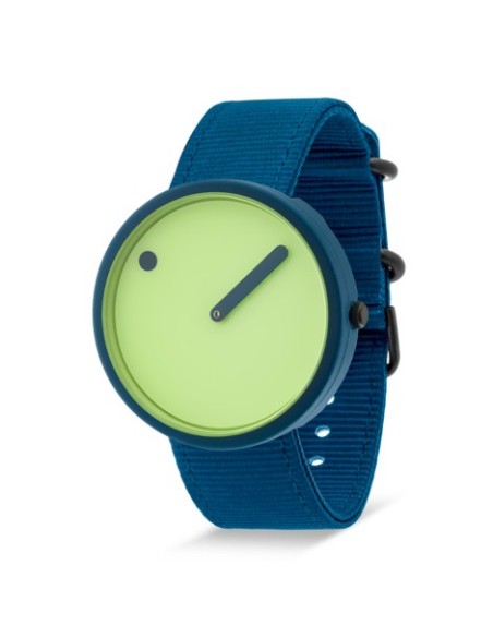 PICTO | 40 MM / PARADISE GREEN URSKIVE / DEEP BLUE GENBRUGSREM PICTO | 40 MM / PARADISE GREEN URSKIVE / DEEP BLUE GENBRUGSREM