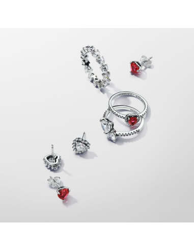 PANDORA | Ring med rødt hjerte