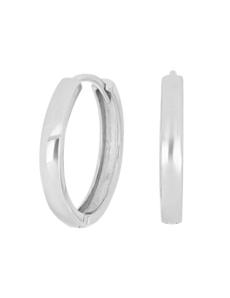 Siersbøl | Rhod. sølv creoler 19mm