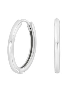 Siersbøl | Rhod. sølv creoler 20mm