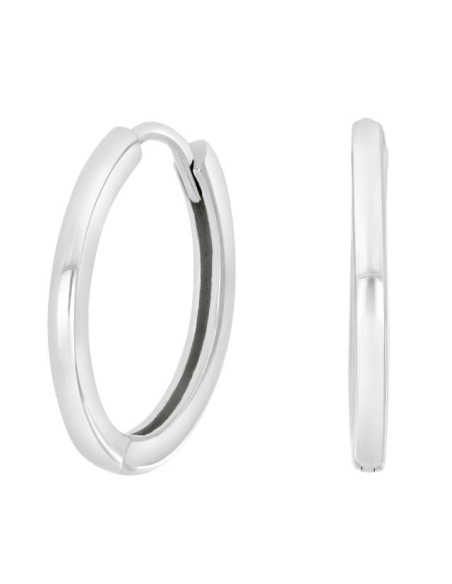 Siersbøl | Rhod. sølv creoler 20mm