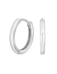 Siersbøl | Rhod. sølv creoler 15mm