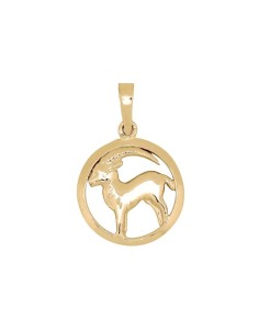 Siersbøl | SIERSBØL forgyldt sølv vedhæng STENBUKKEN 15mm