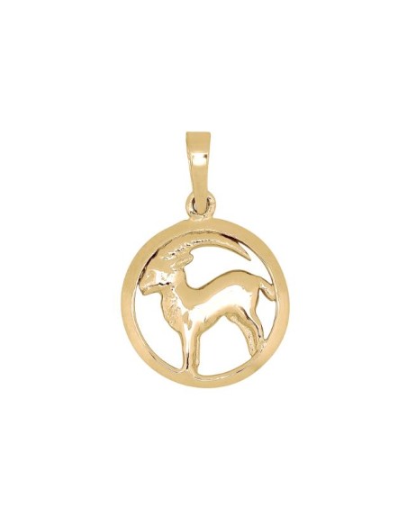 Siersbøl | SIERSBØL forgyldt sølv vedhæng STENBUKKEN 15mm