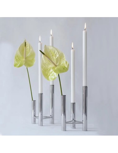 Kay Bojesen | VISTA VASE OG LYSESTAGE POLERET STÅL