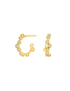 JOANLI NOR | Forgyldt sølv creoler NANANOR