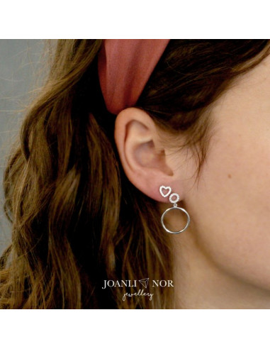 JOANLI NOR | Rhd. sølv ørestikker AIDANOR 6mm