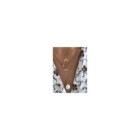 STINE A PLAIN PENDANT CHAIN SHORT GOLD