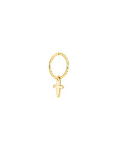 SON OF NOA | SON stål creol IP gold med kors 1 stk