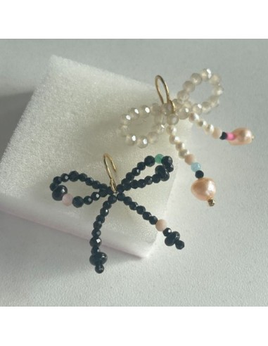 STINE A | GLOW BOW EARRING - CREAMY COLORS - SINGLE