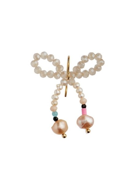STINE A | GLOW BOW EARRING - CREAMY COLORS - SINGLE STINE A | GLOW BOW EARRING - CREAMY COLORS - SINGLE