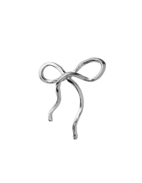STINE A | FLOW BOW EARRING SILVER - SINGLE STINE A | FLOW BOW EARRING SILVER - SINGLE