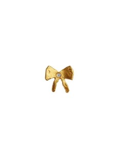 STINE A | PETIT BOW EARRING WITH STONE - SINGLE