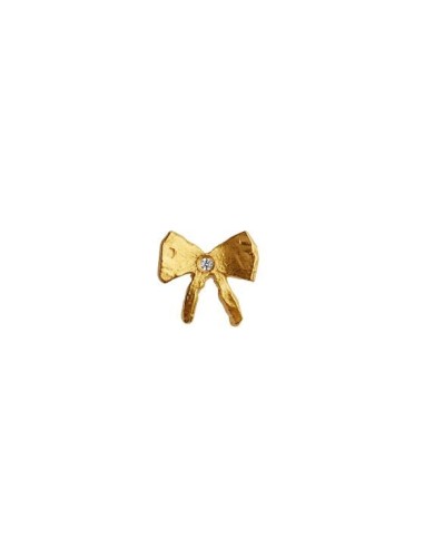 STINE A | PETIT BOW EARRING WITH STONE - SINGLE