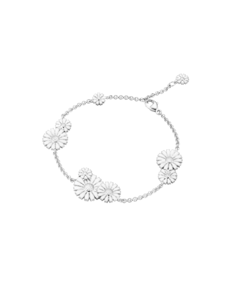 GEORG JENSEN | Daisy Armbånd, hvid emalje GEORG JENSEN | Daisy Armbånd, hvid emalje
